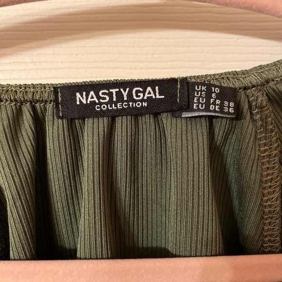 Women’s Like New Nasty Gal Long Sleeve Cropped Blouse - Picture 4 of 6